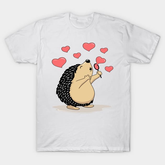 Cute Hedgehog T-Shirt T-Shirt by printydollars